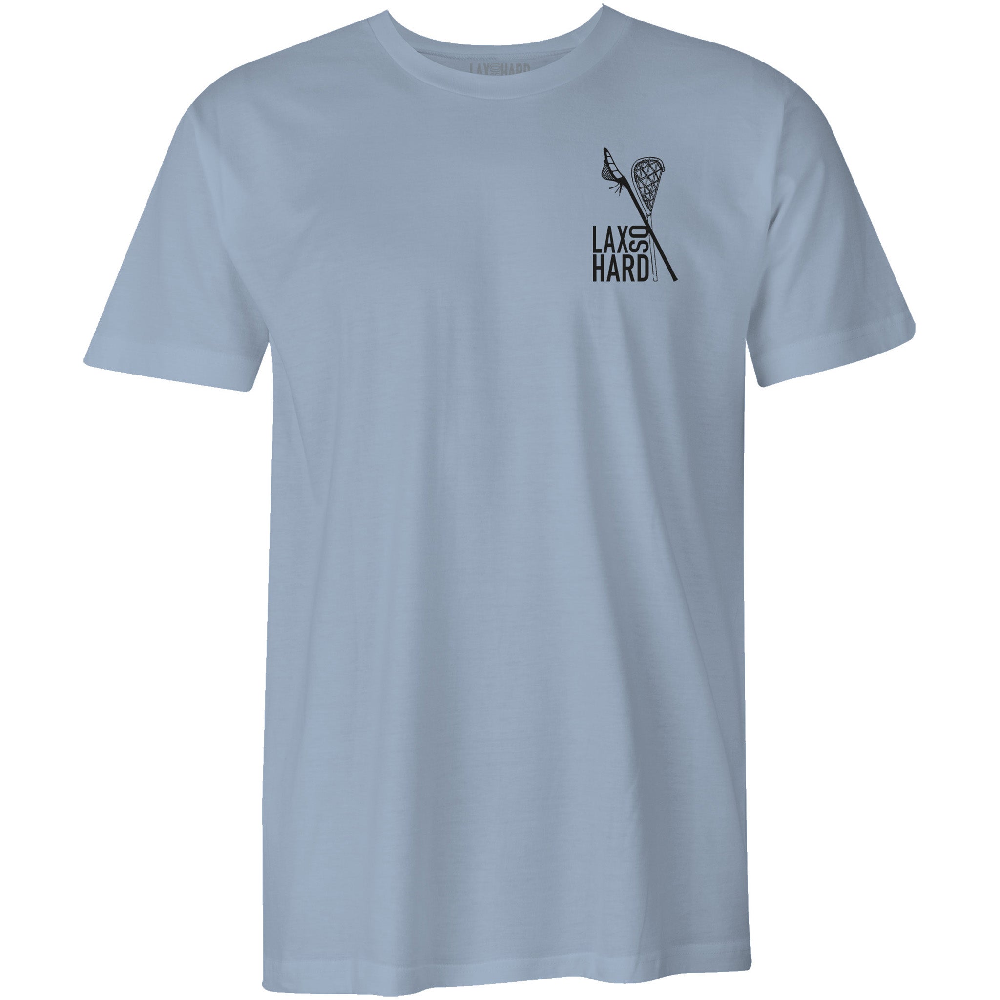 Lacrosse Stick American Flag T-Shirt - Light Blue