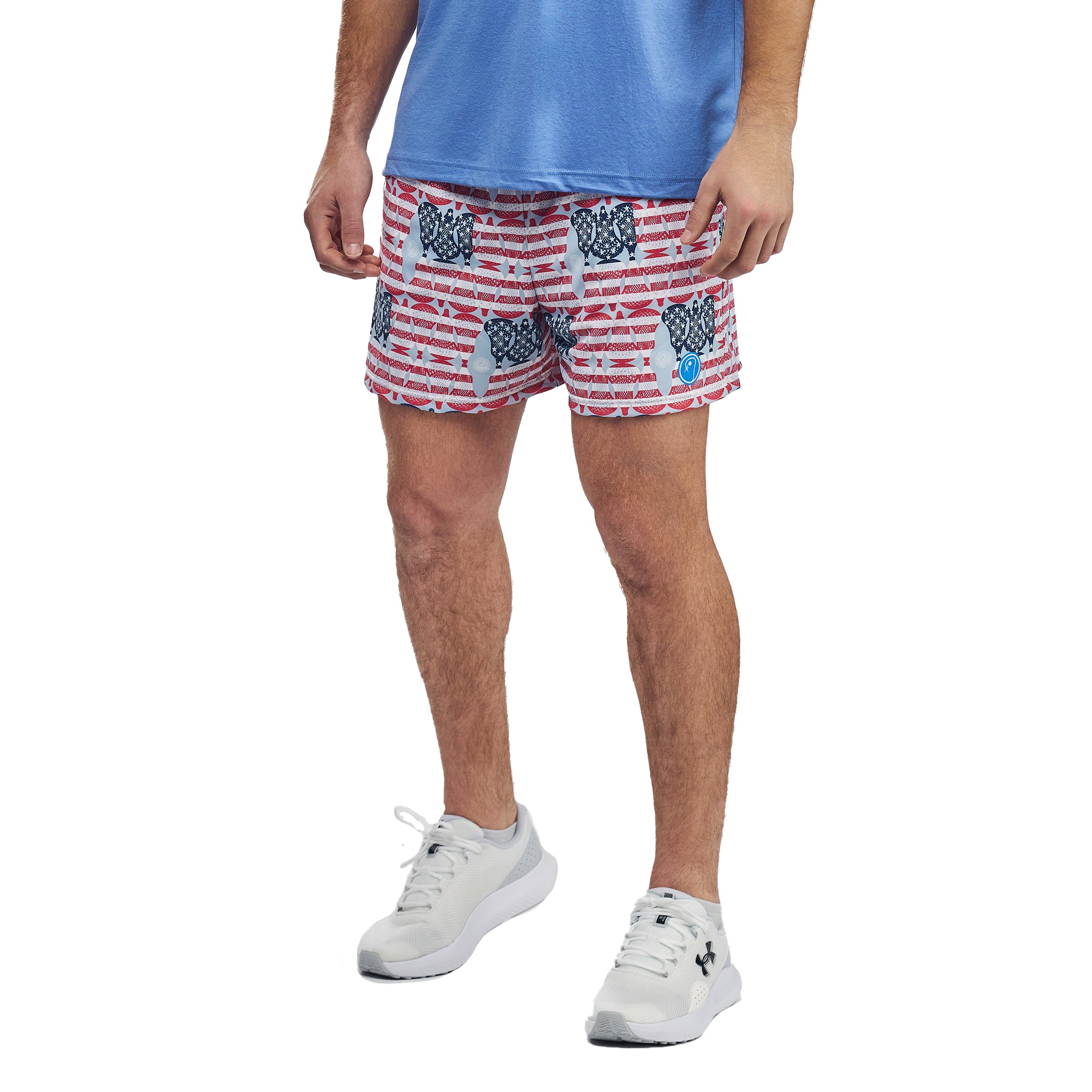 Mens American Flag Lacrosse Shorts
