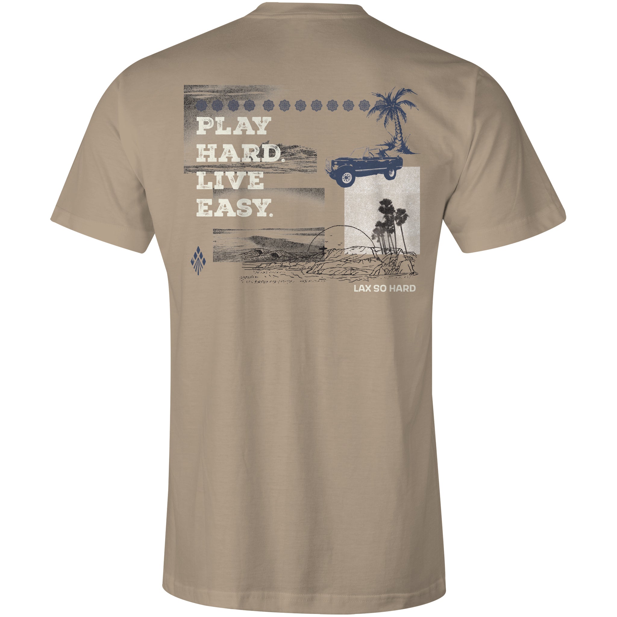 Lacrosse Scenes T-Shirt - Tan