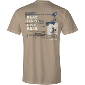 Lacrosse Scenes T-Shirt - Tan
