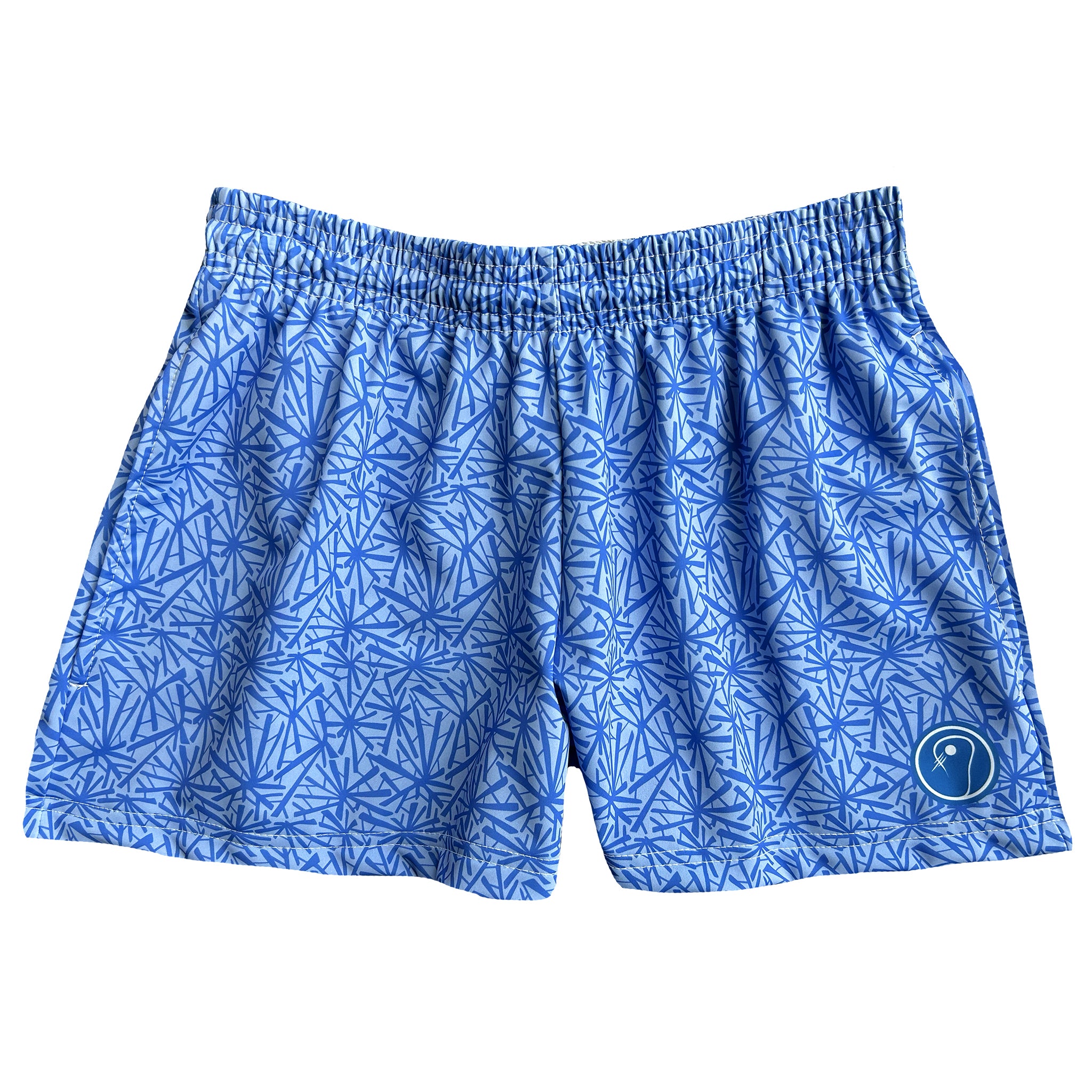 Womens Lacrosse Burst Shorts - Blue