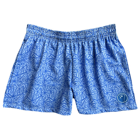 Womens Lacrosse Burst Shorts - Blue