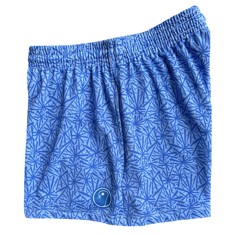 Womens Lacrosse Burst Shorts - Blue