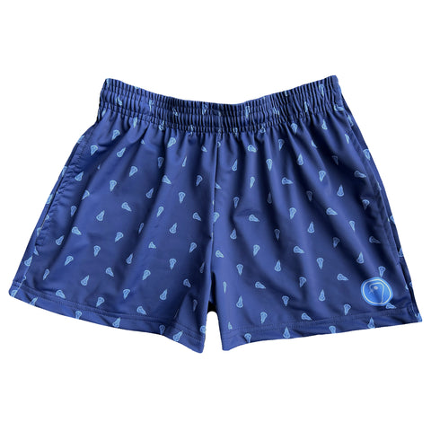 Womens Prep Lacrosse Shorts - Blue