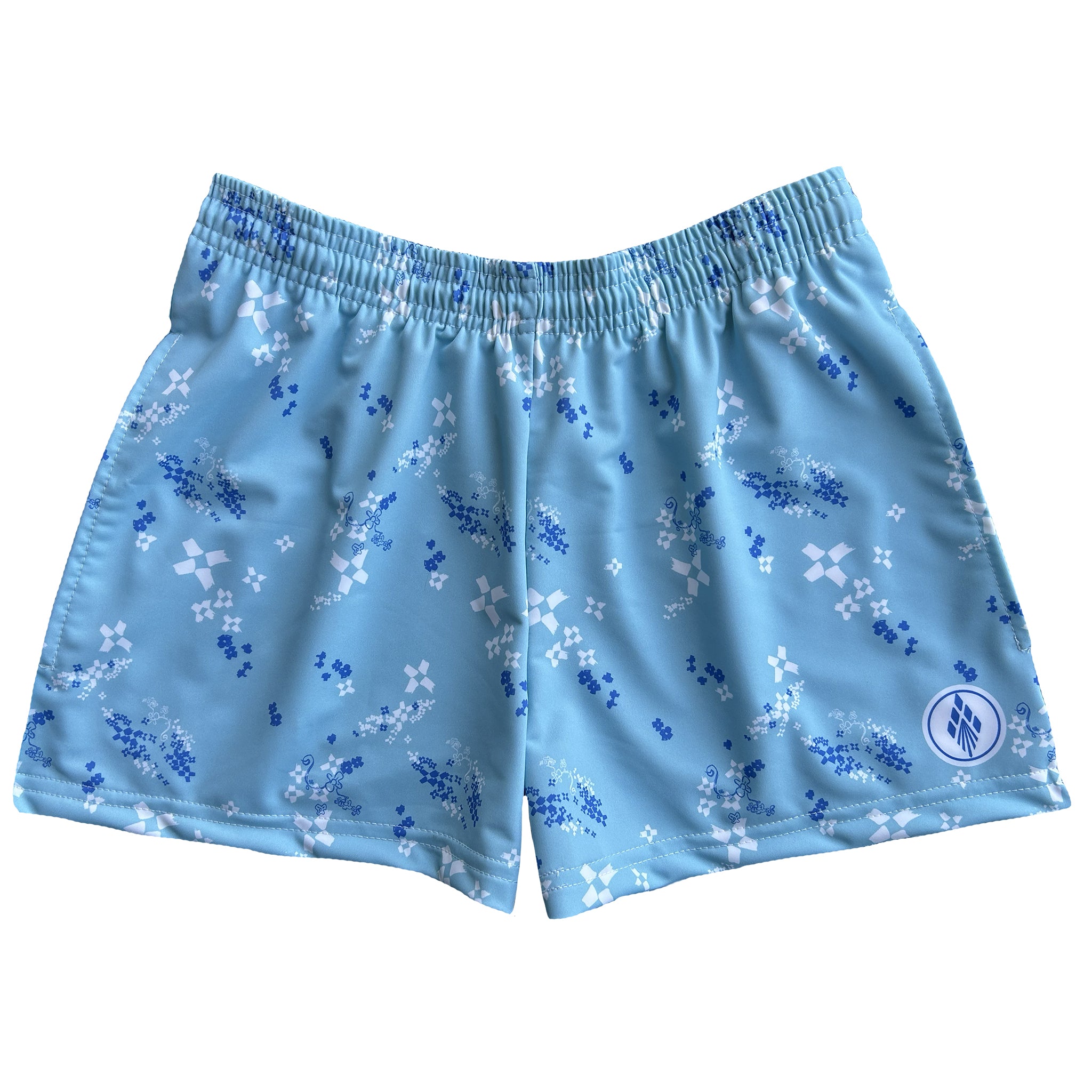 Womens Lacrosse Dodge Shorts - Blue
