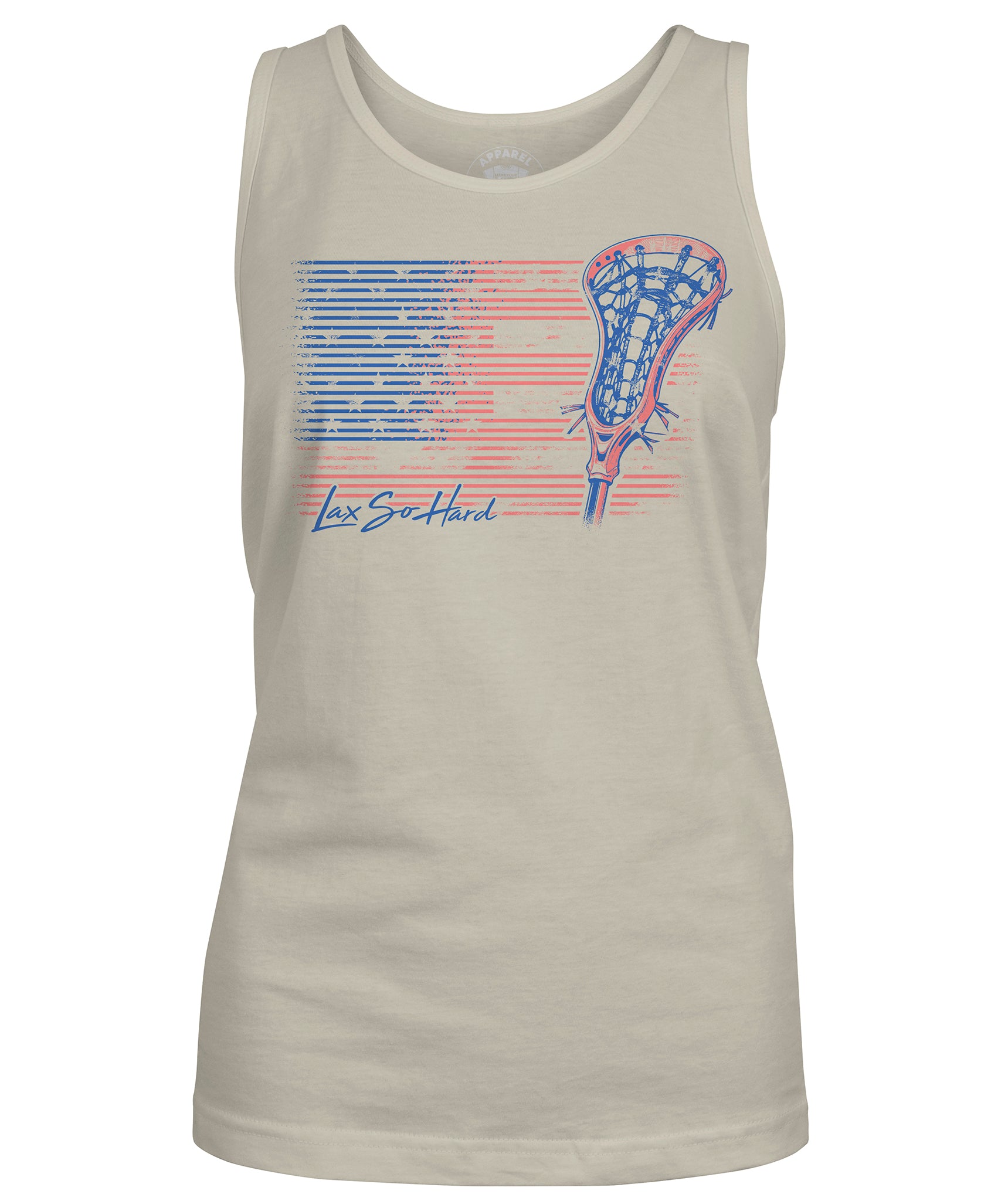 Womens Patriot Lacrosse Tank - Ivory
