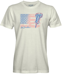Womens Patriot Lacrosse T-Shirt - Ivory