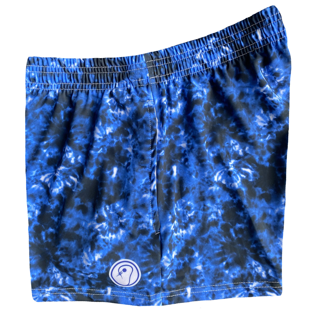 Womens Tie Dye Lacrosse Shorts - Navy