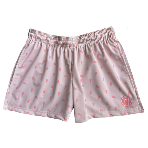 Womens Prep Lacrosse Shorts - Pink