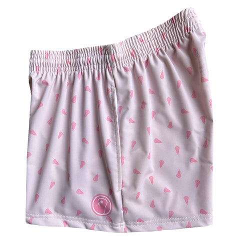 Womens Prep Lacrosse Shorts - Pink