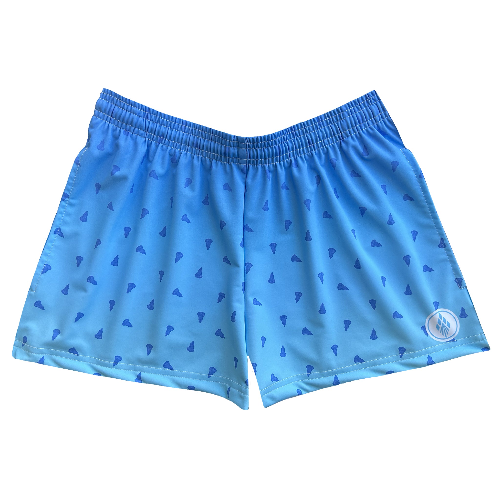 Womens Prep Lacrosse Shorts - Blue Ombre