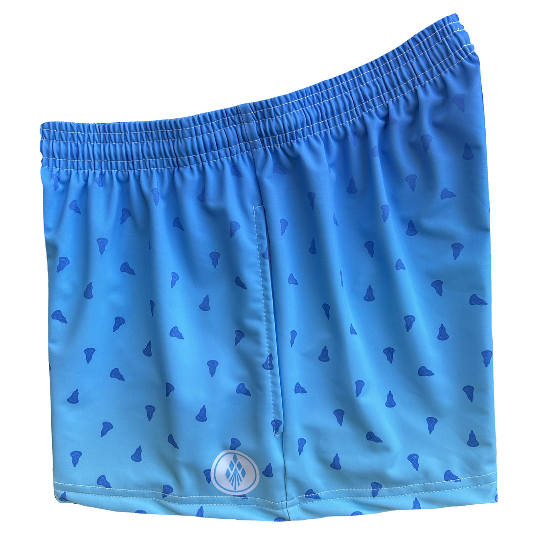Womens Prep Lacrosse Shorts - Blue Ombre