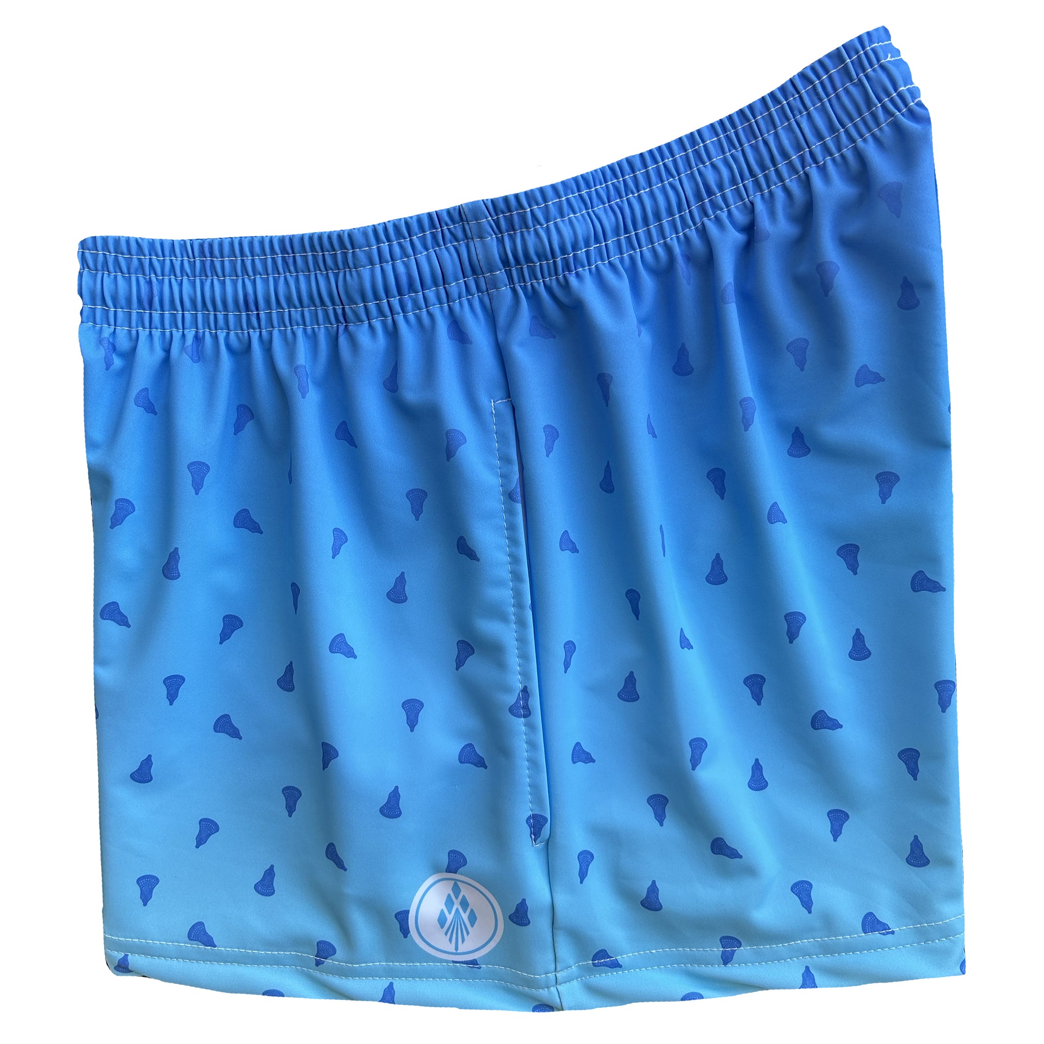 Womens Prep Lacrosse Shorts - Blue Ombre