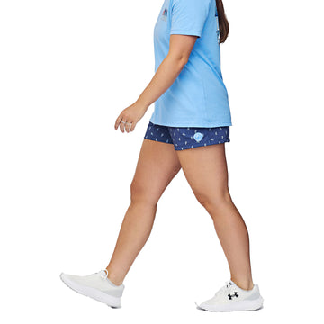 Womens Prep Lacrosse Shorts - Blue