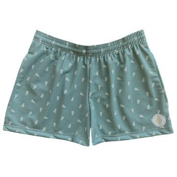 Womens Prep Lacrosse Shorts - Green