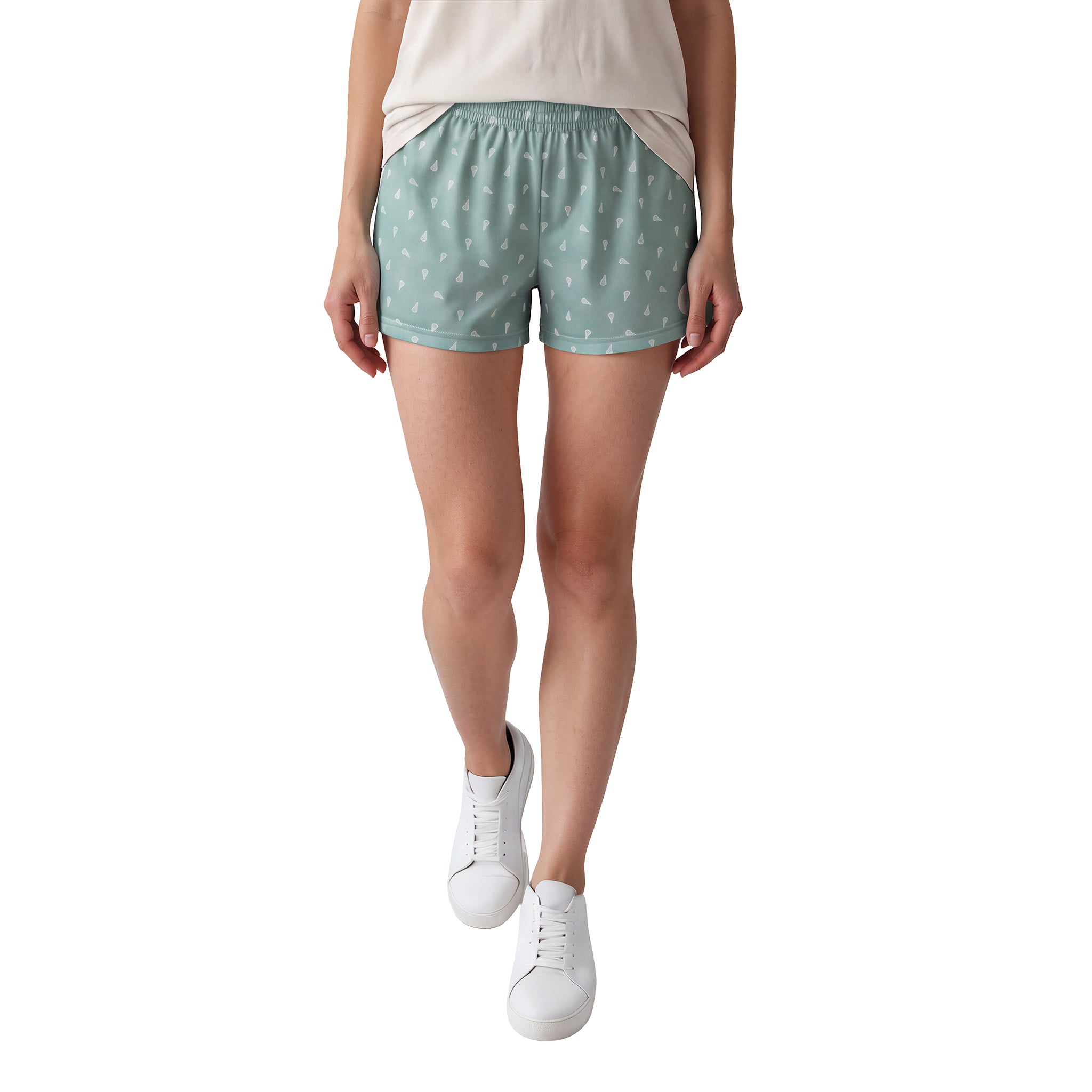 Womens Prep Lacrosse Shorts - Green
