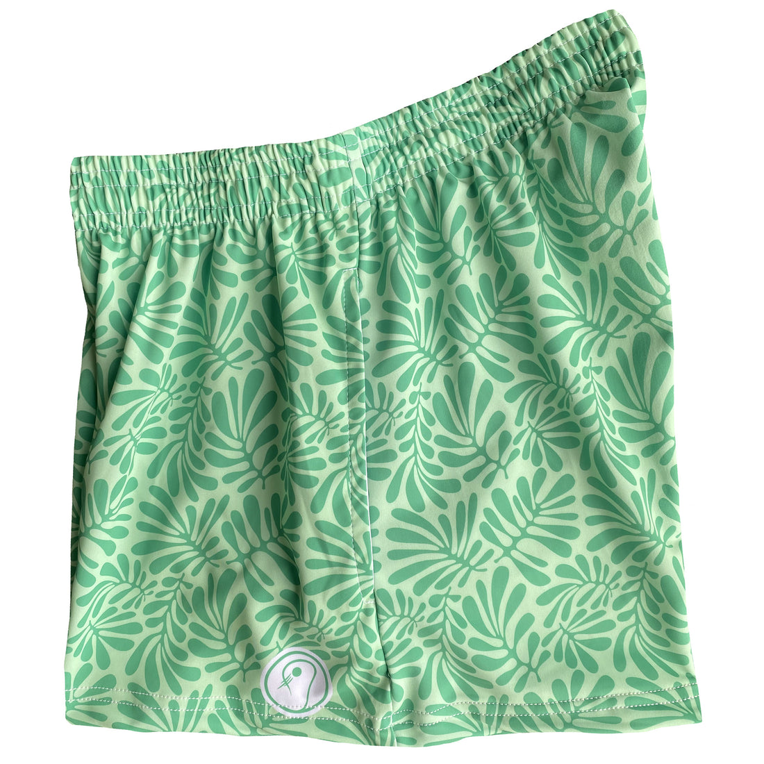 Womens Tropical Lacrosse Shorts - Green