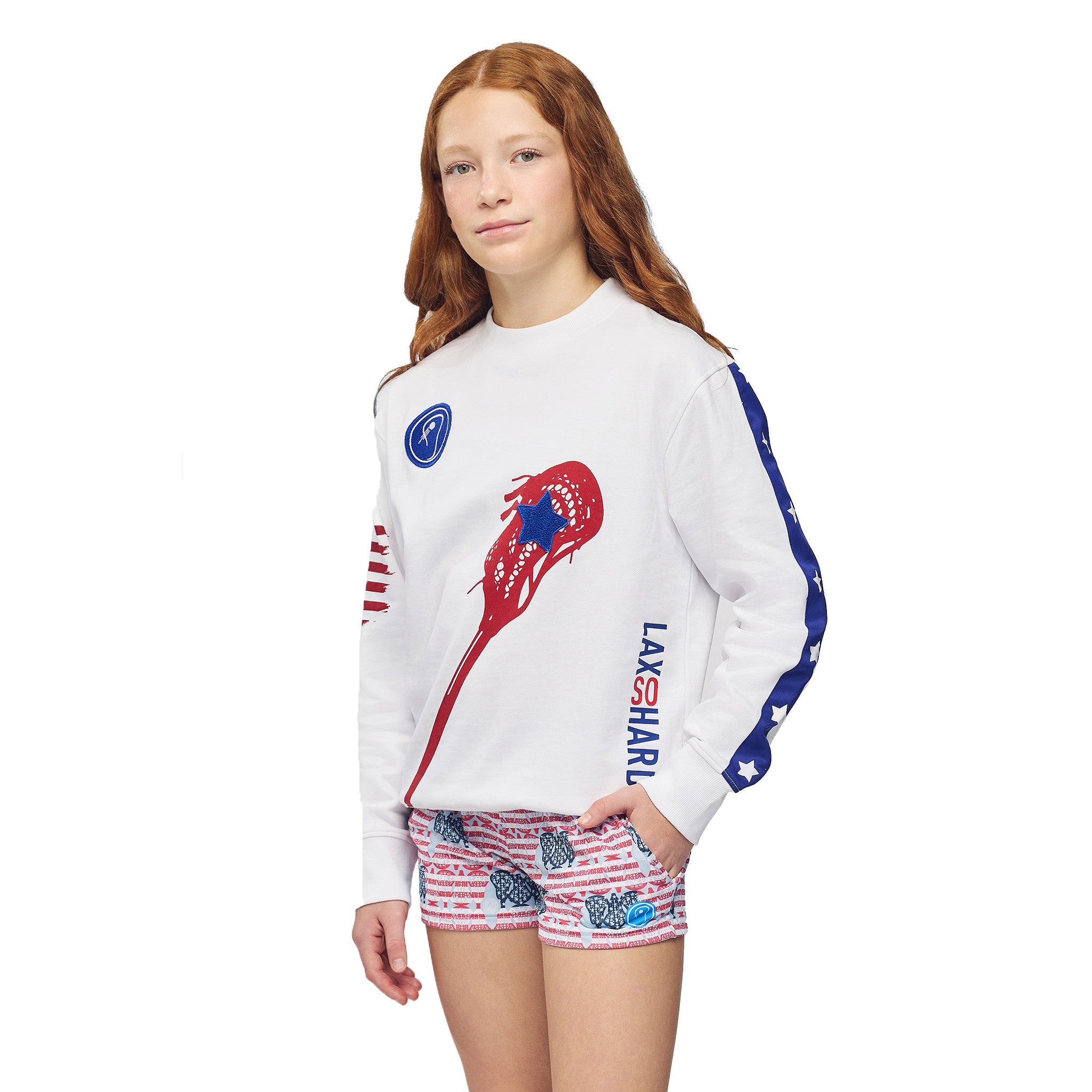 Kids Patriot Lacrosse Artshirt