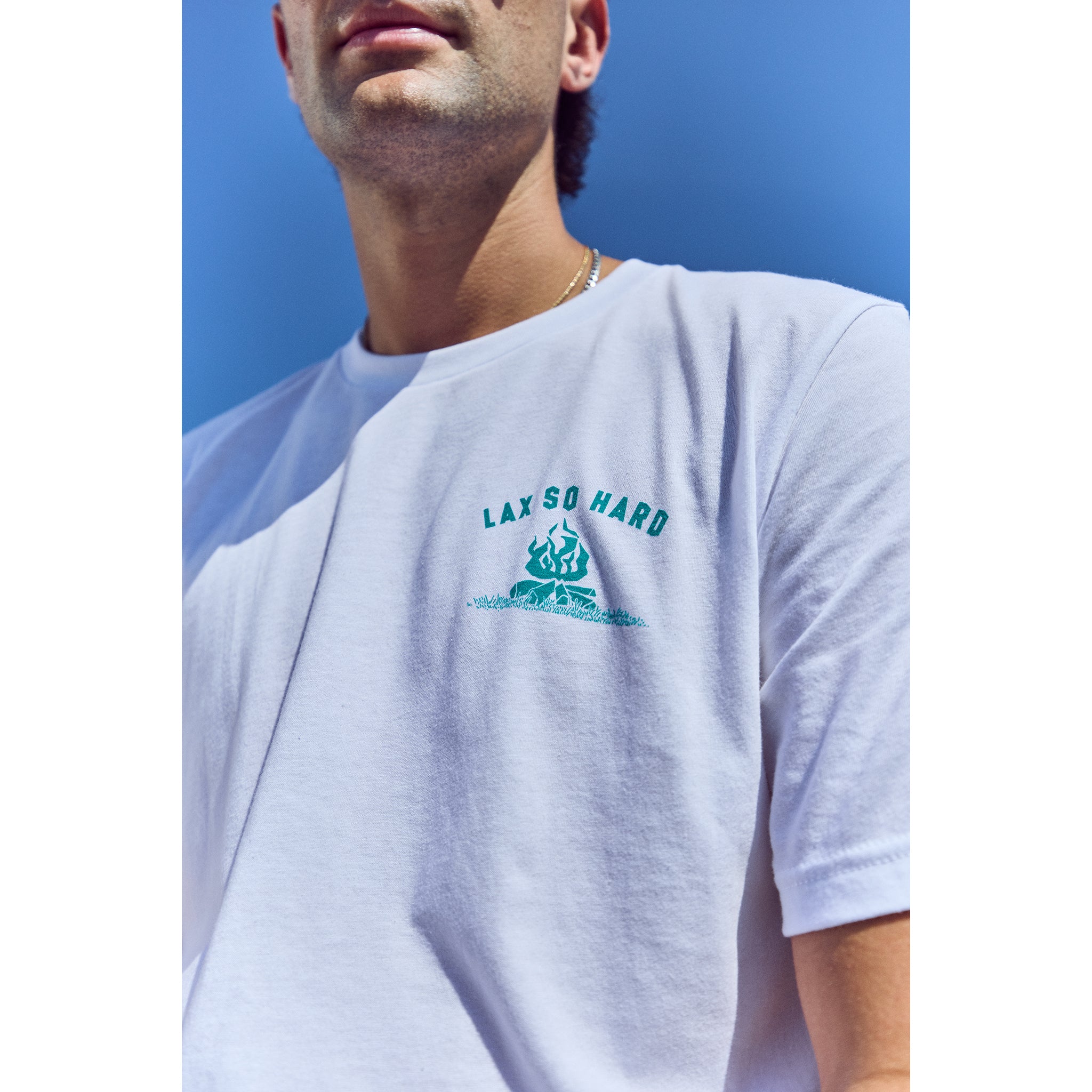 Churnin & Burnin Lacrosse T-Shirt - White