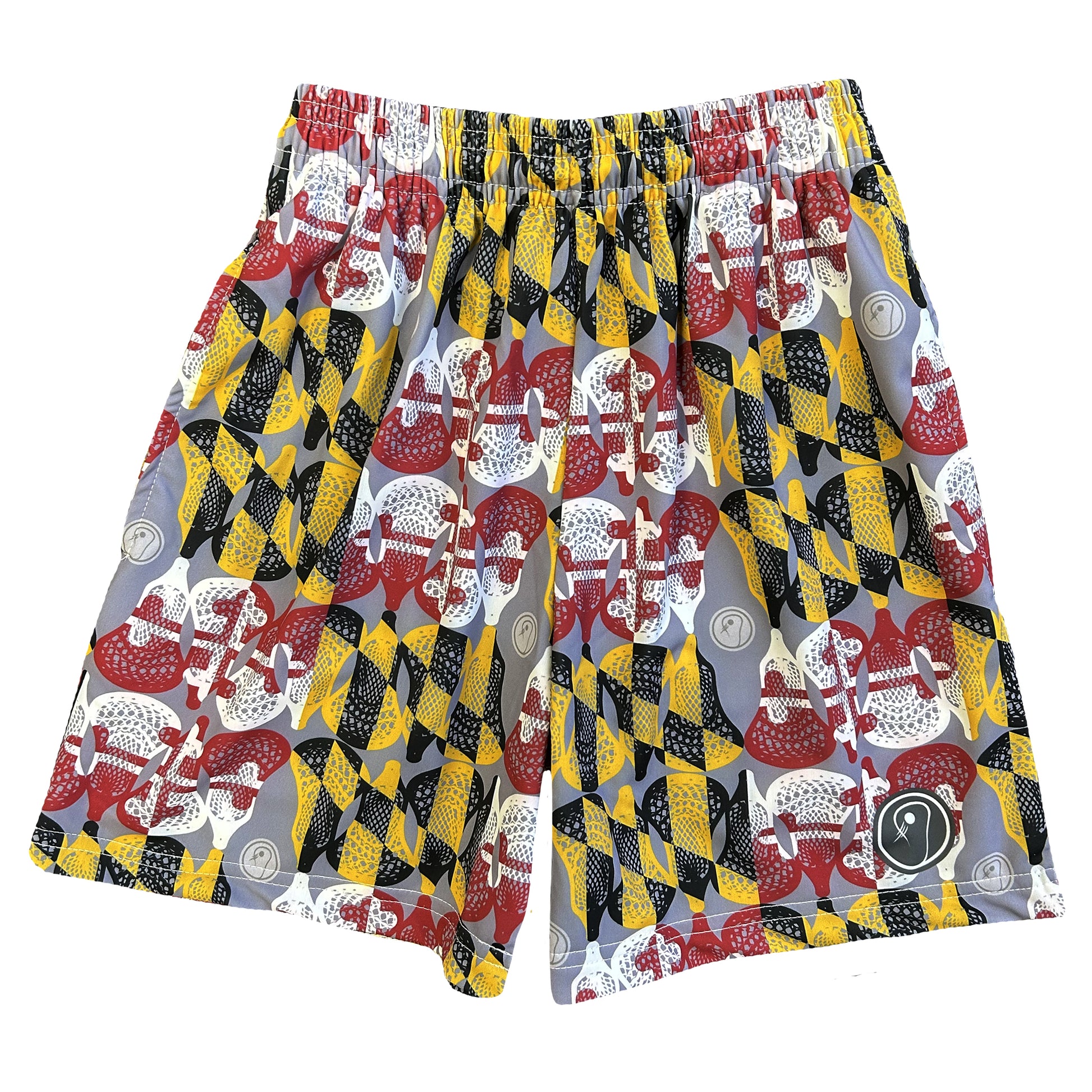 boys lacrosse shorts Maryland flag