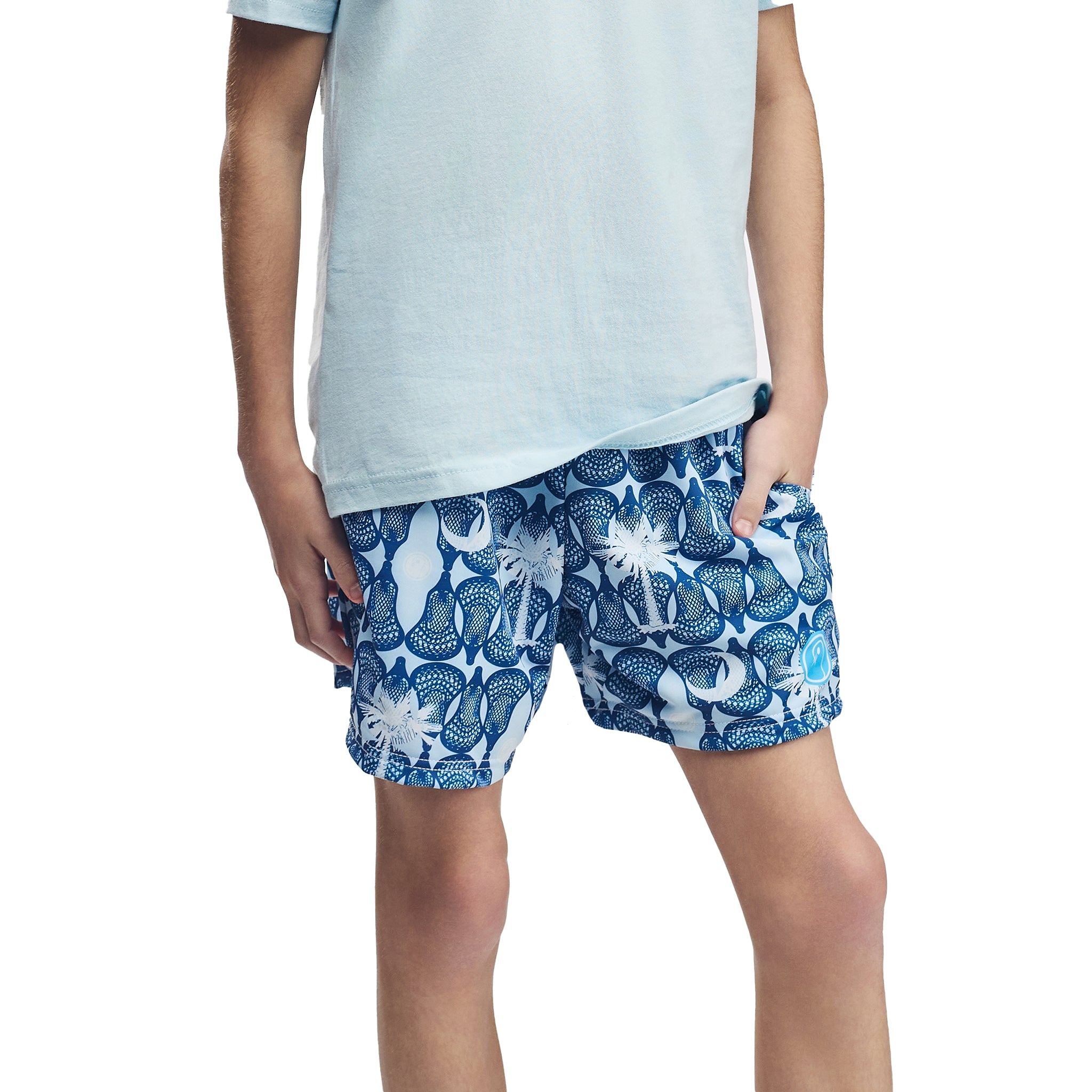 boys lacrosse shorts South Carolina flag youth