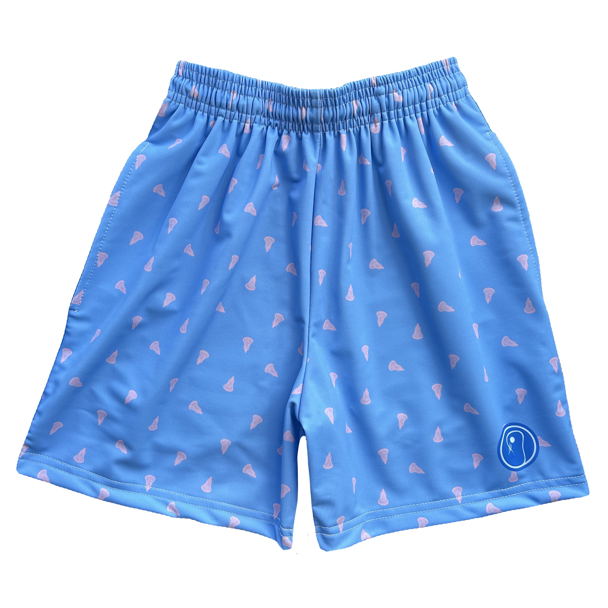 youth lacrosse shorts lacrosse head pattern