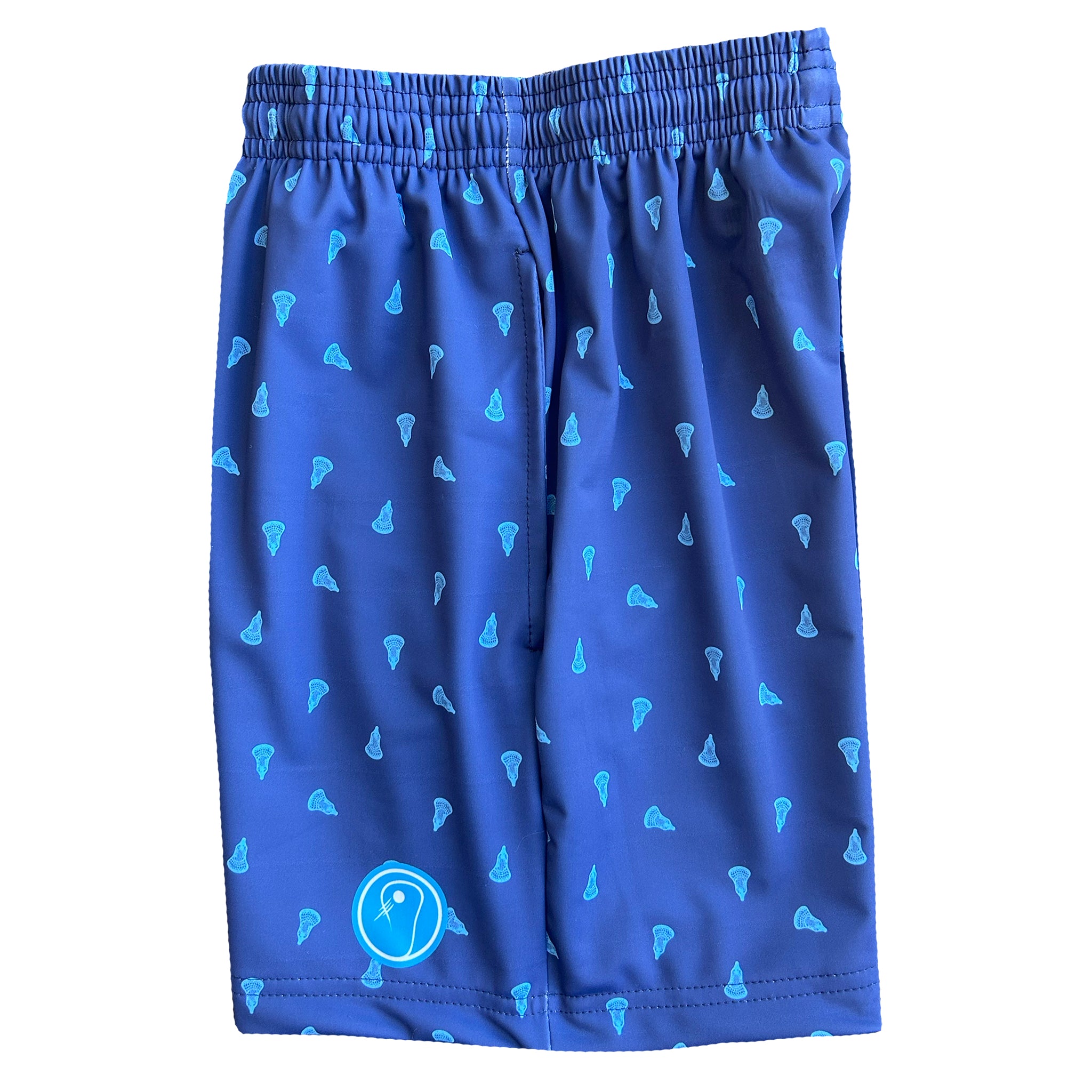 youth lacrosse shorts royal aqua performance