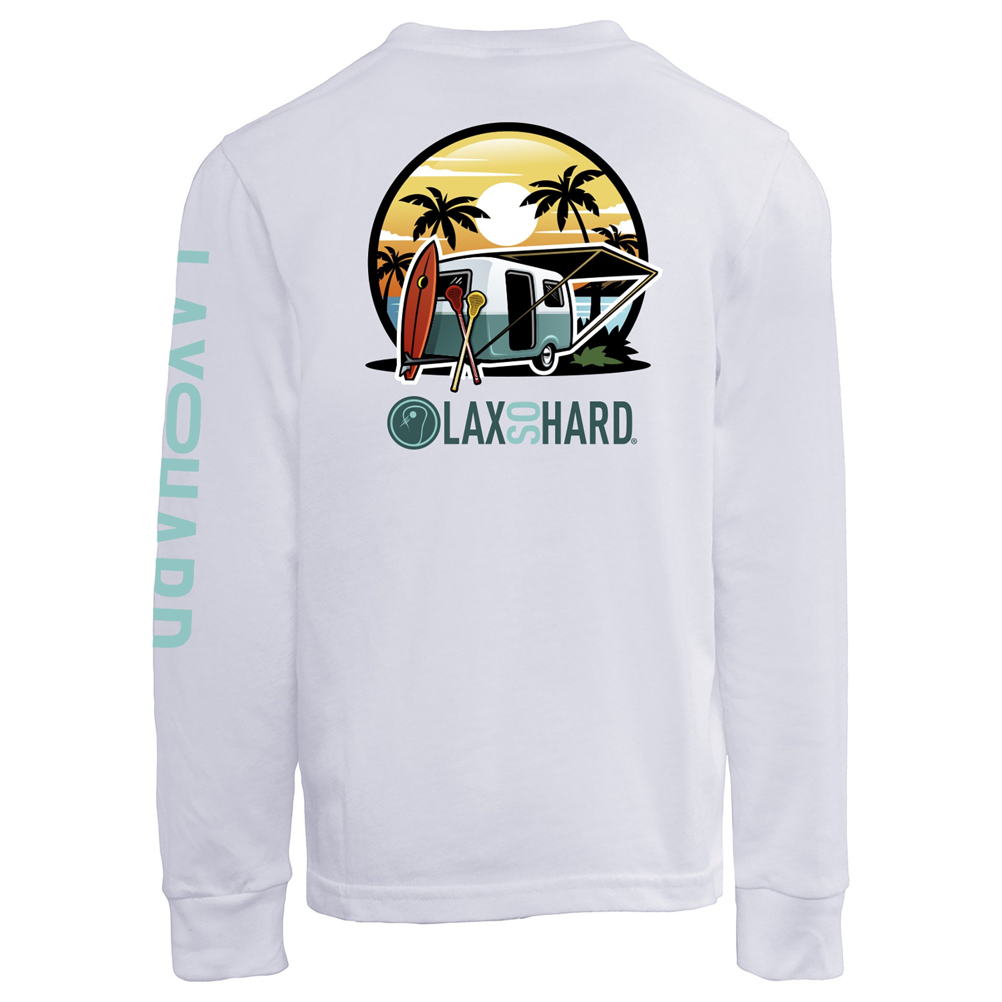 Kids Camper Lacrosse Long Sleeve T-Shirt - White