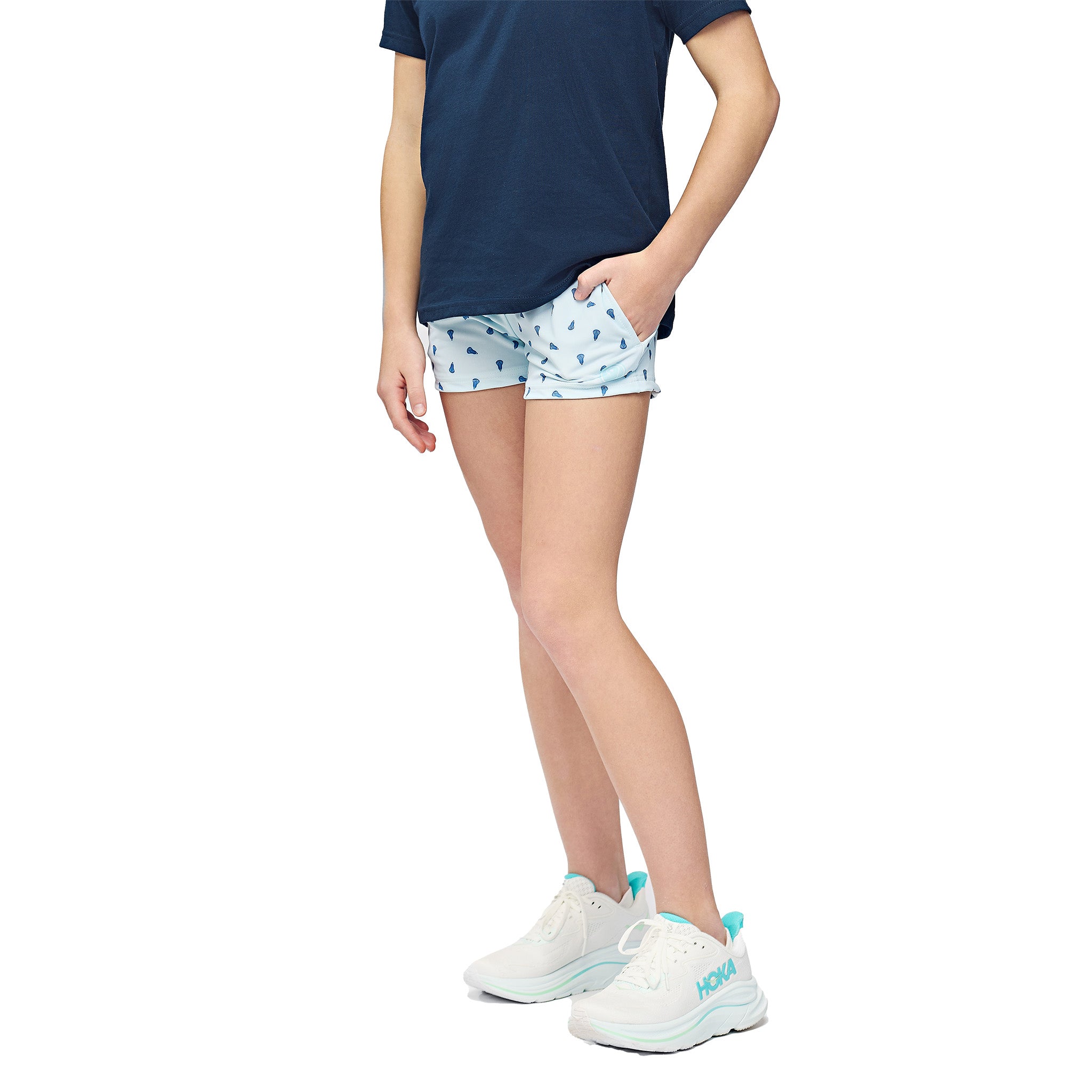 Girls Prep Lacrosse Shorts - Blue