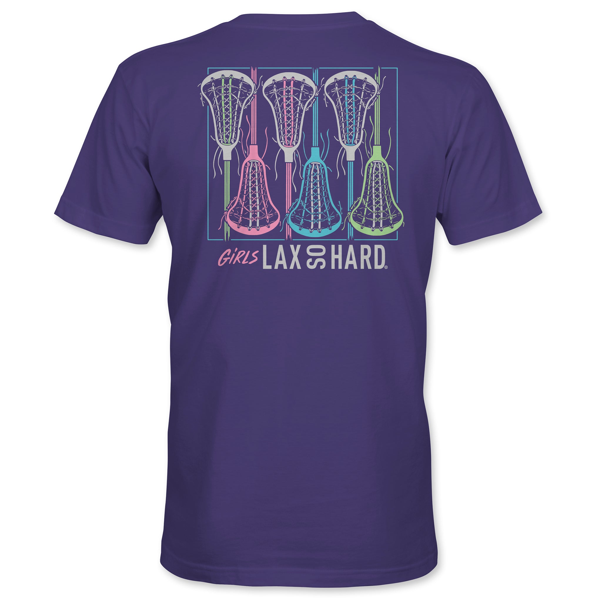 Girls LAX SO HARD T-Shirt - Purple