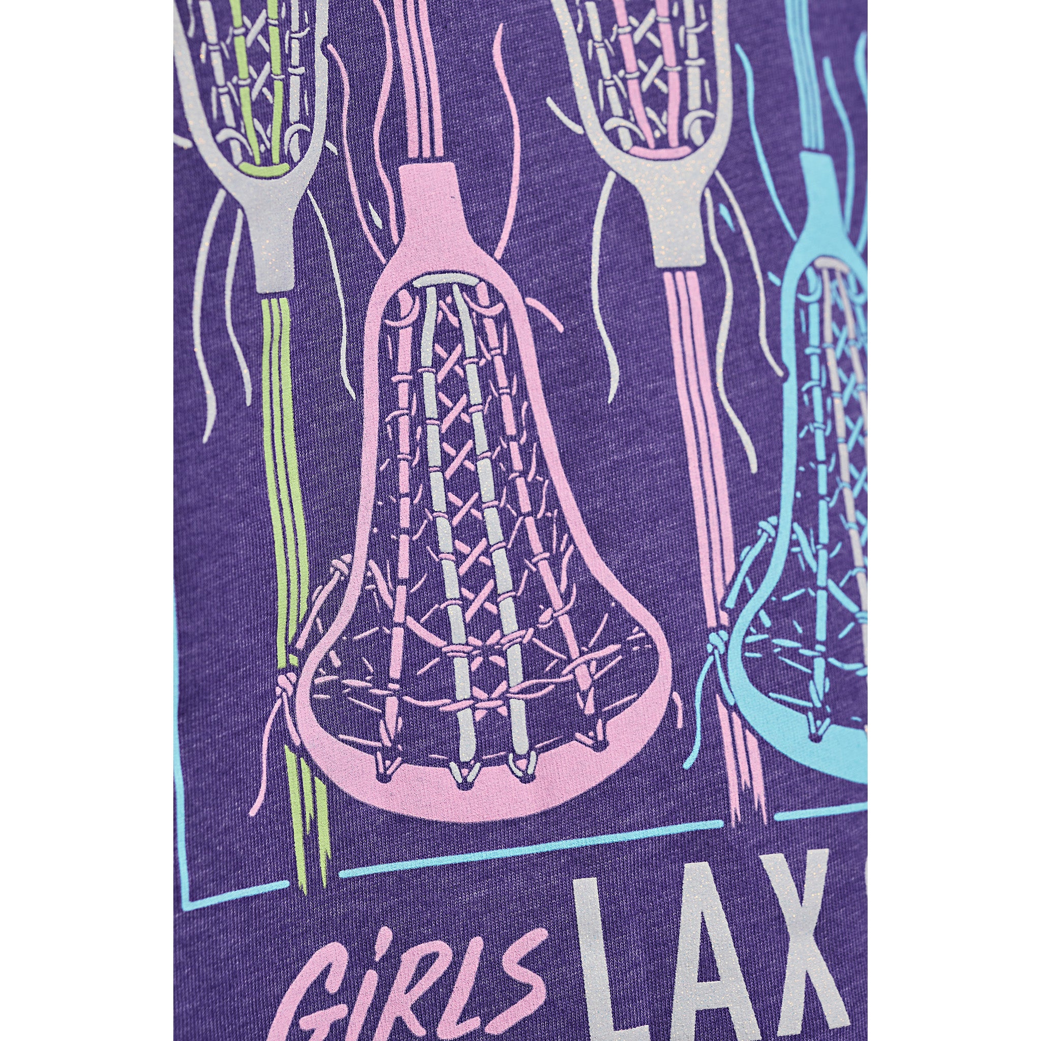 Girls LAX SO HARD T-Shirt - Purple