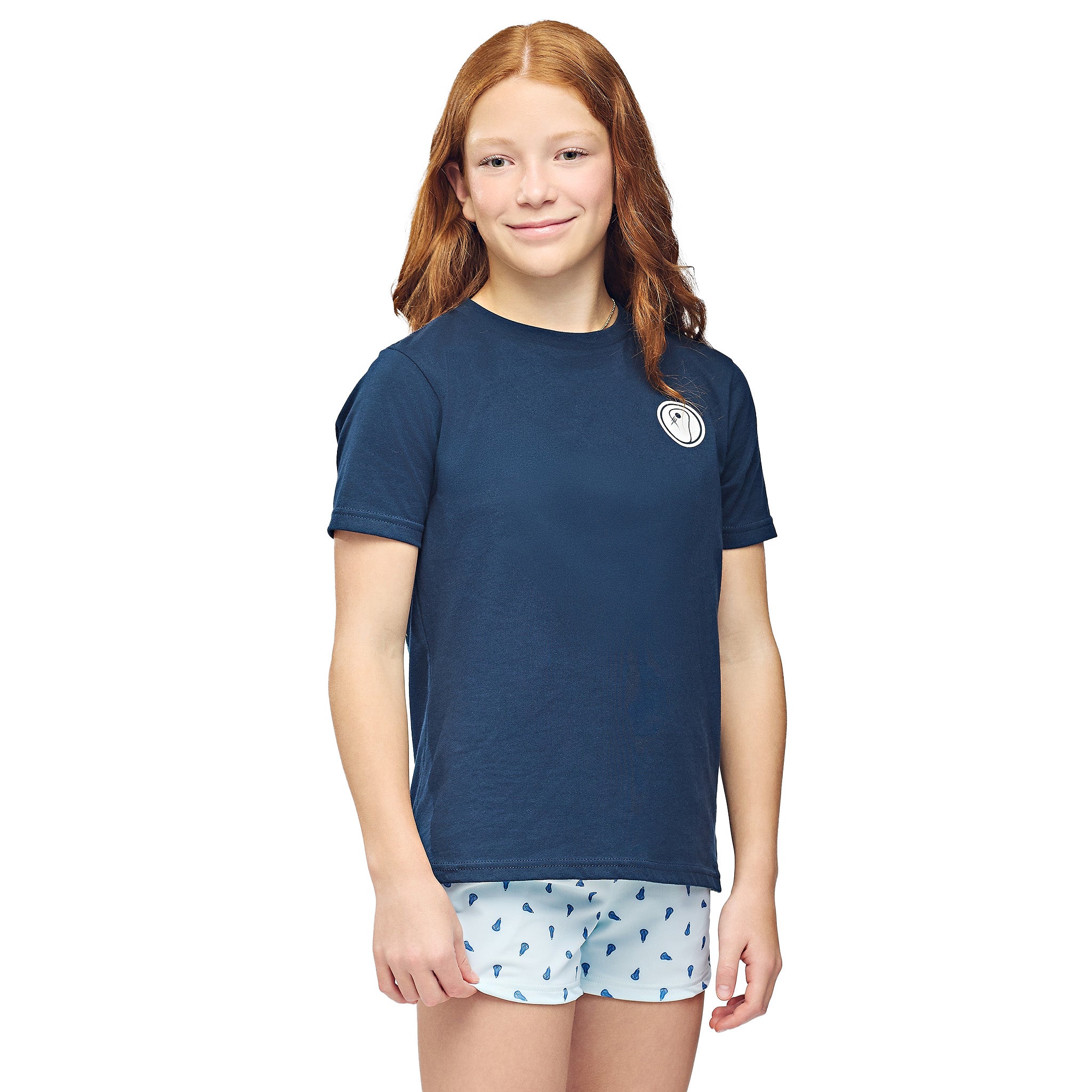 Girls LAX SO HARD T-Shirt - Navy