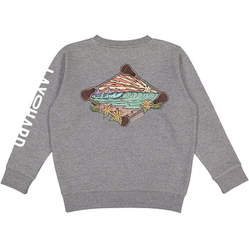 Kids Beach Lacrosse Crew Fleece - Gray