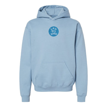 Kids Lacrosse Smile Hoodie - Stone Blue