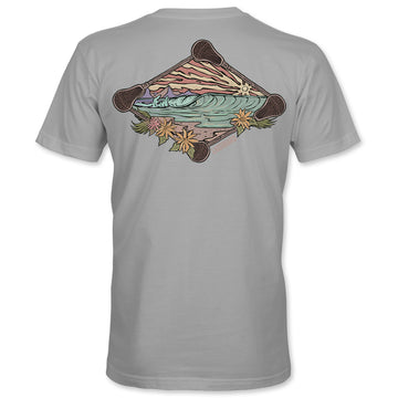 Kids Beach Lacrosse T-Shirt - Light Gray