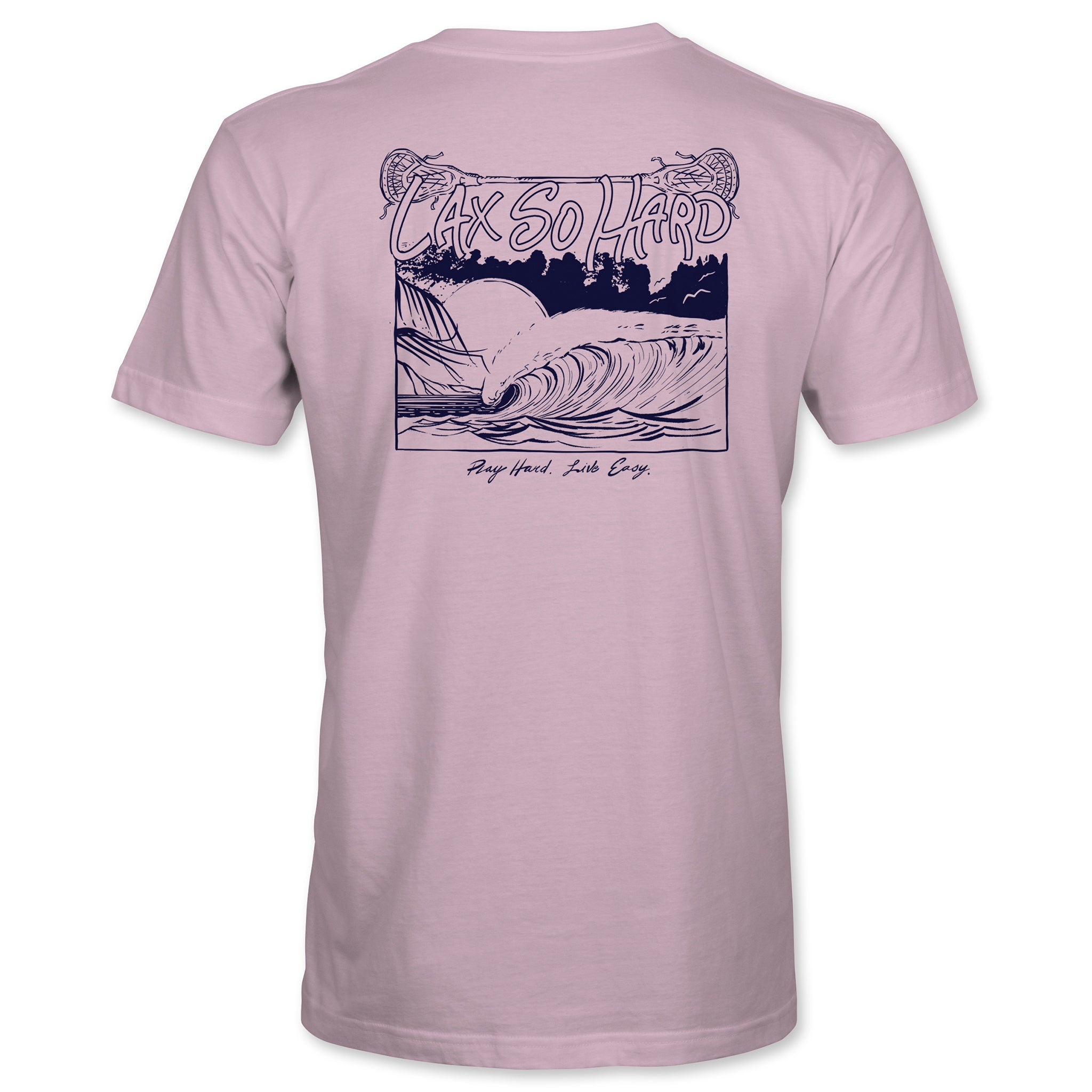 Kids Ocean Lacrosse T-Shirt - Pink