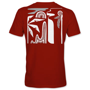 Kids Lacrosse Native T-Shirt - Red