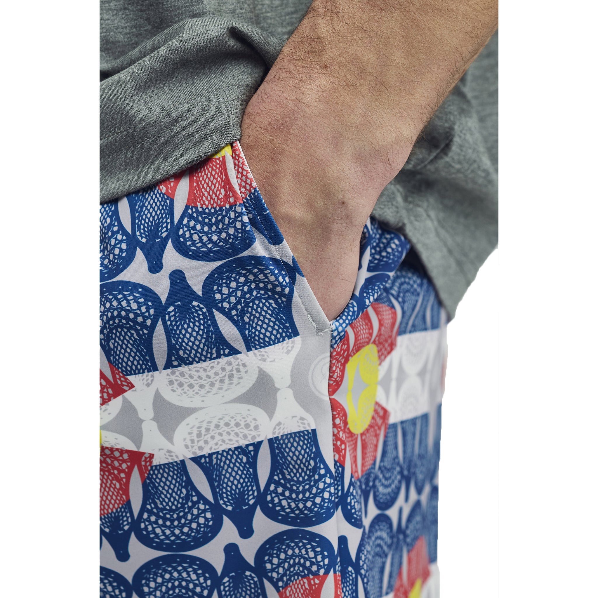 Mens Colorado Flag Lacrosse Shorts