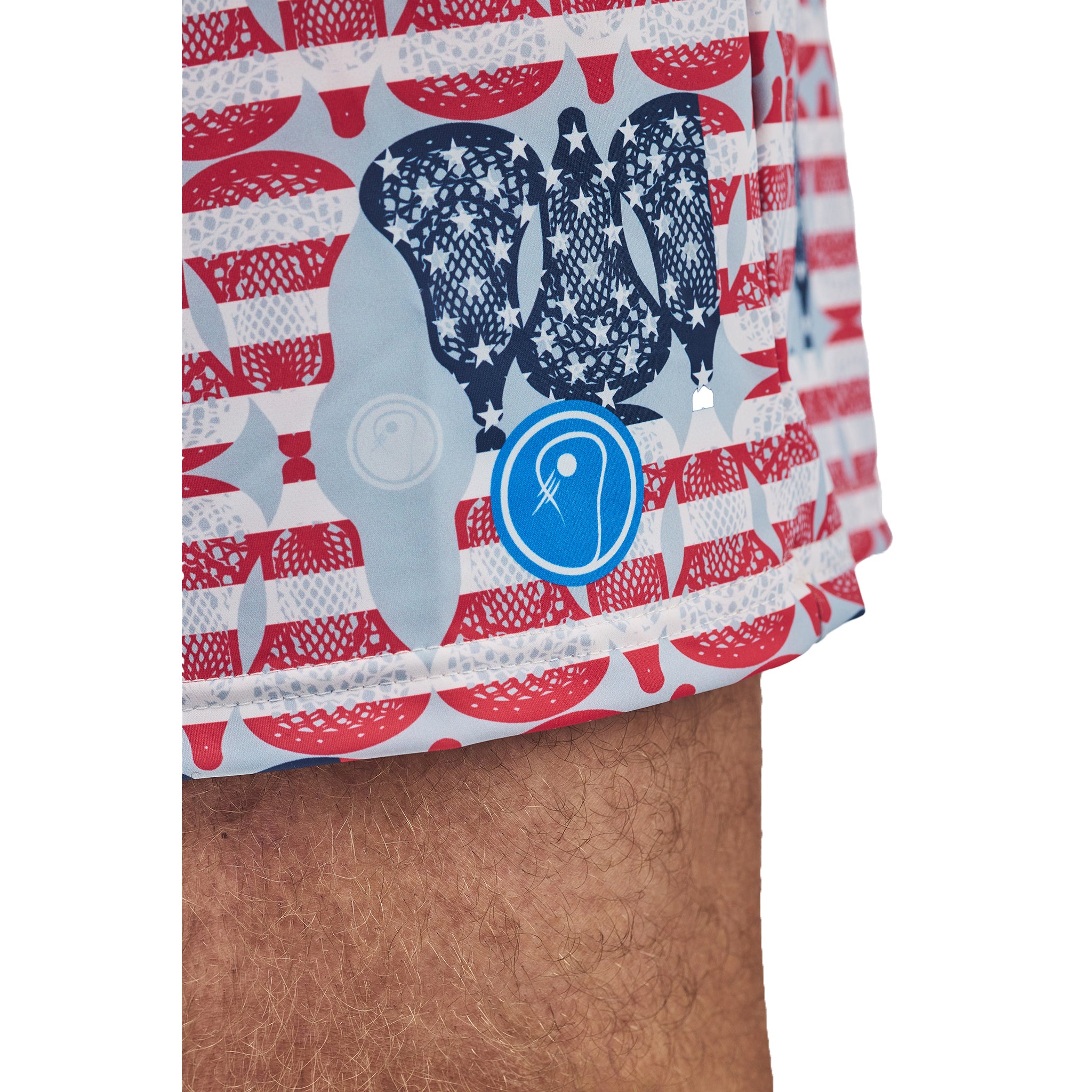 Mens American Flag Lacrosse Shorts