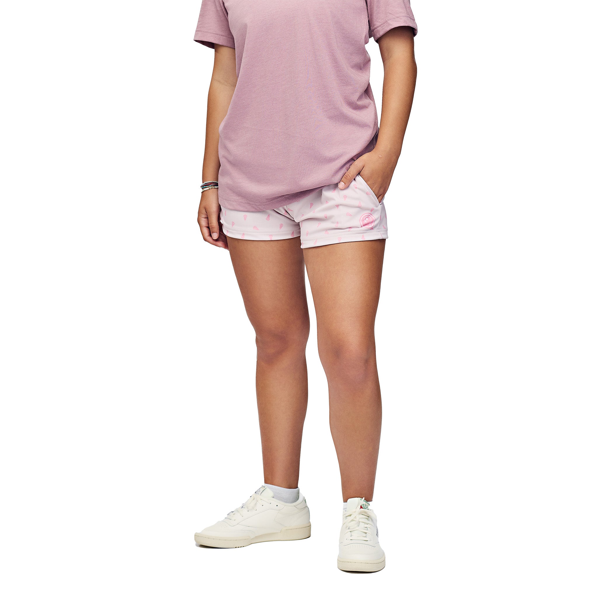 Womens Prep Lacrosse Shorts - Pink