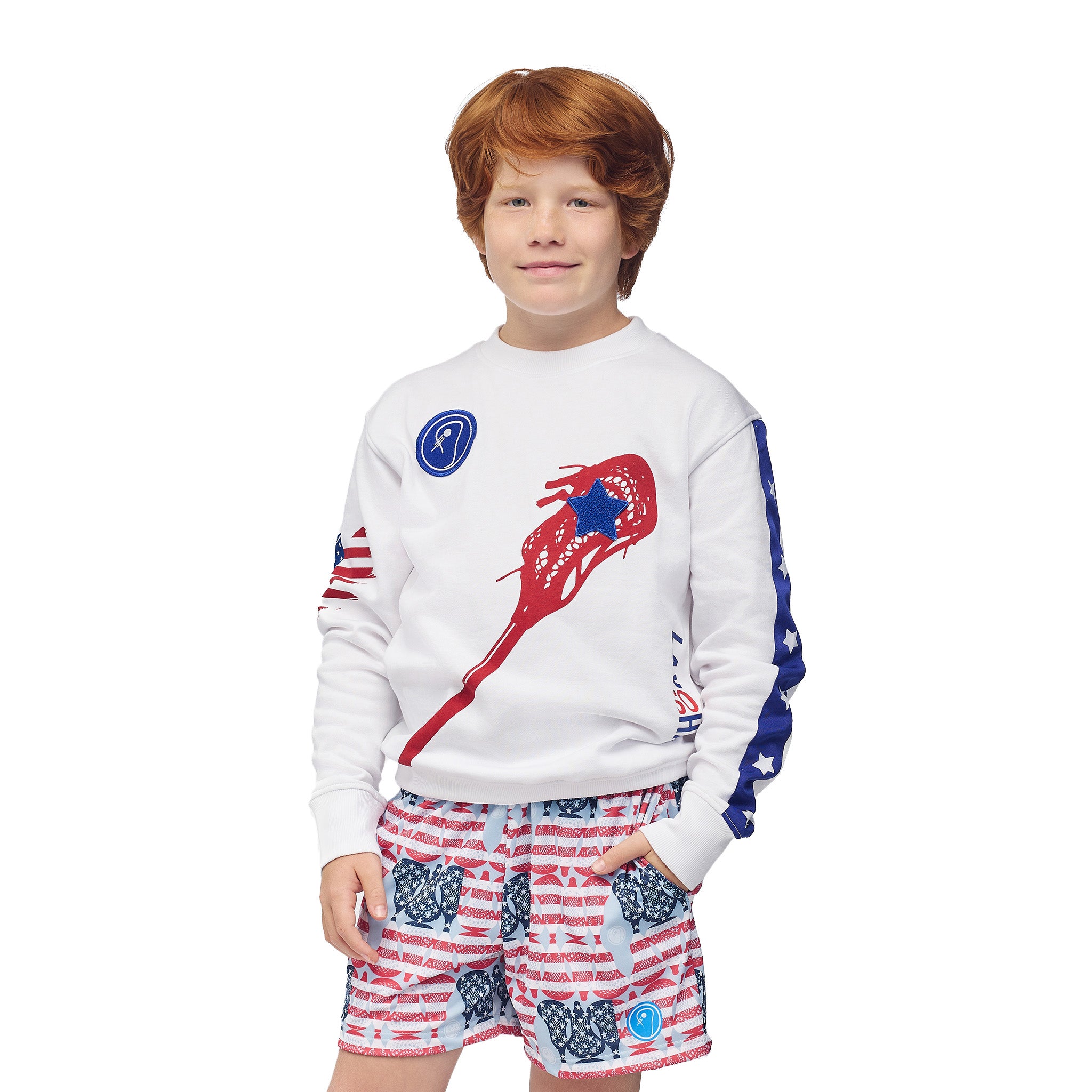 Kids Patriot Lacrosse Artshirt
