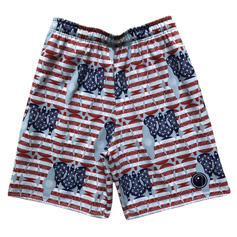 Boys American Flag Lacrosse Shorts