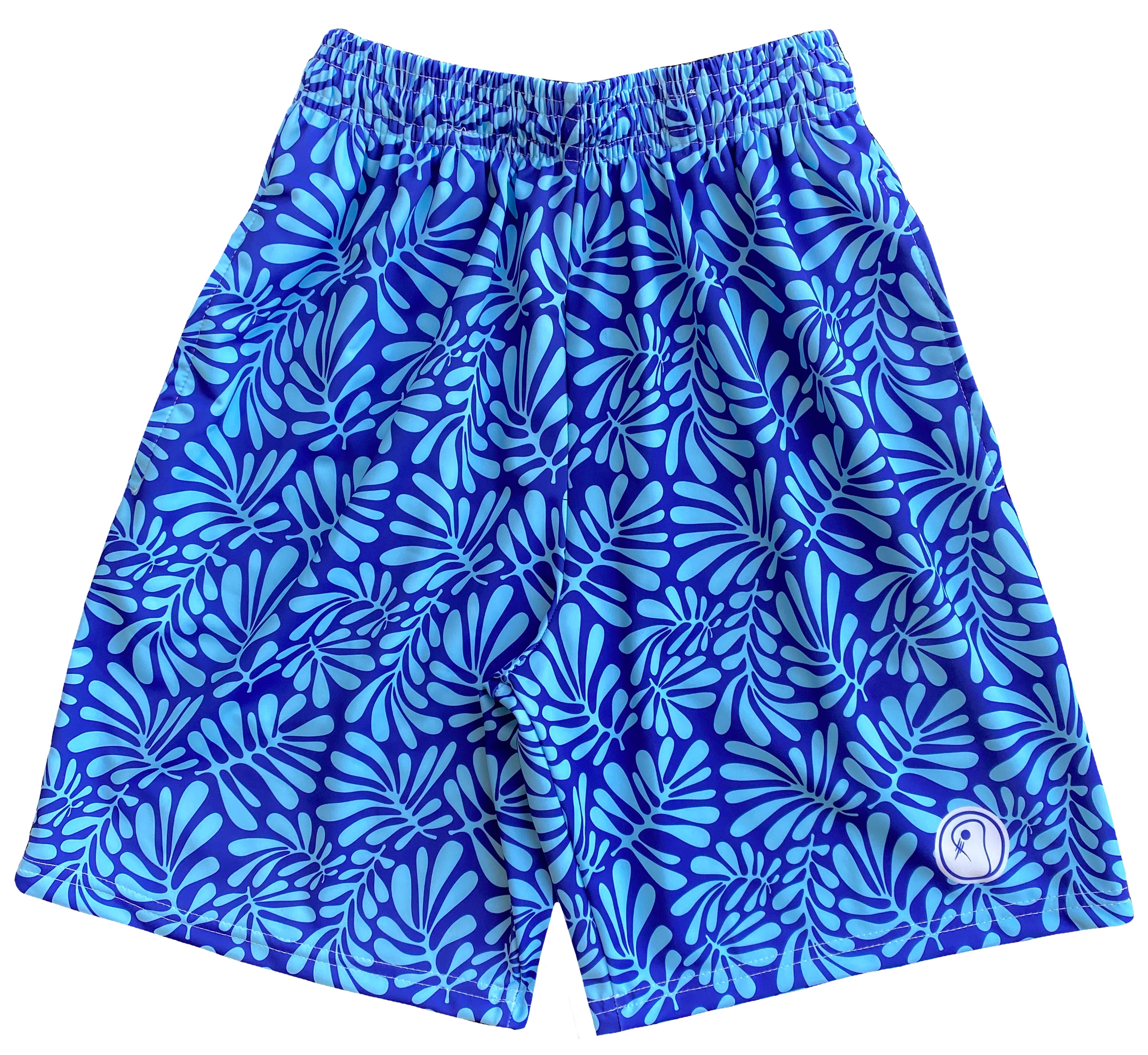 Boys Tropical Lacrosse Shorts - Blue