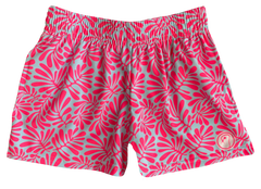 Girls Tropical Lacrosse Shorts - Pink