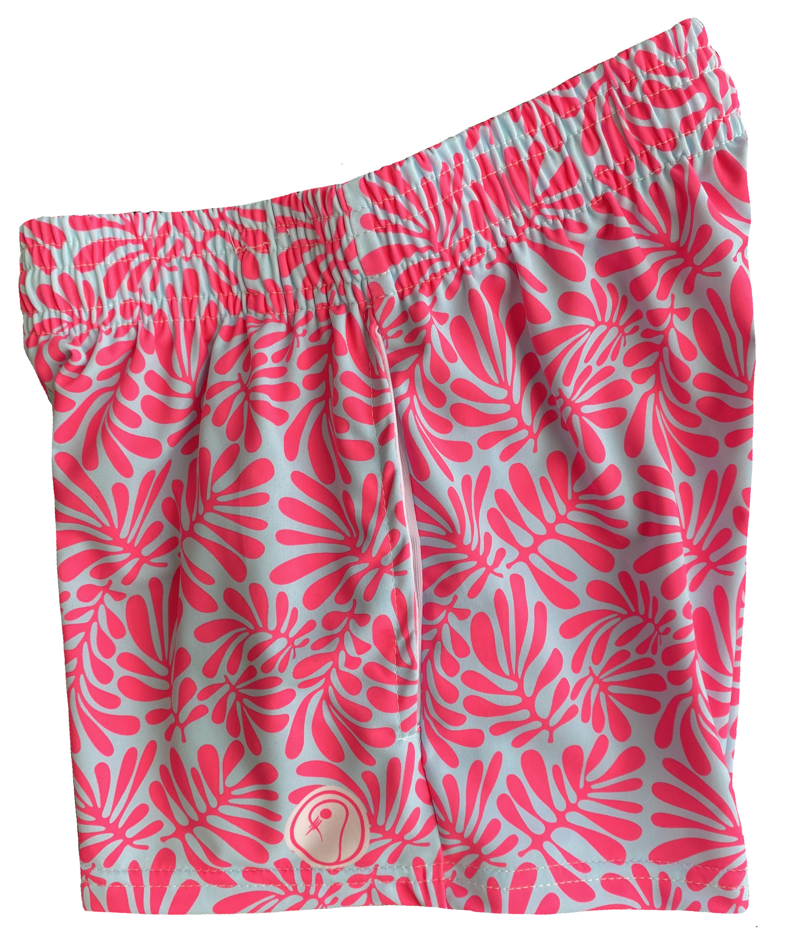 Girls Tropical Lacrosse Shorts - Pink