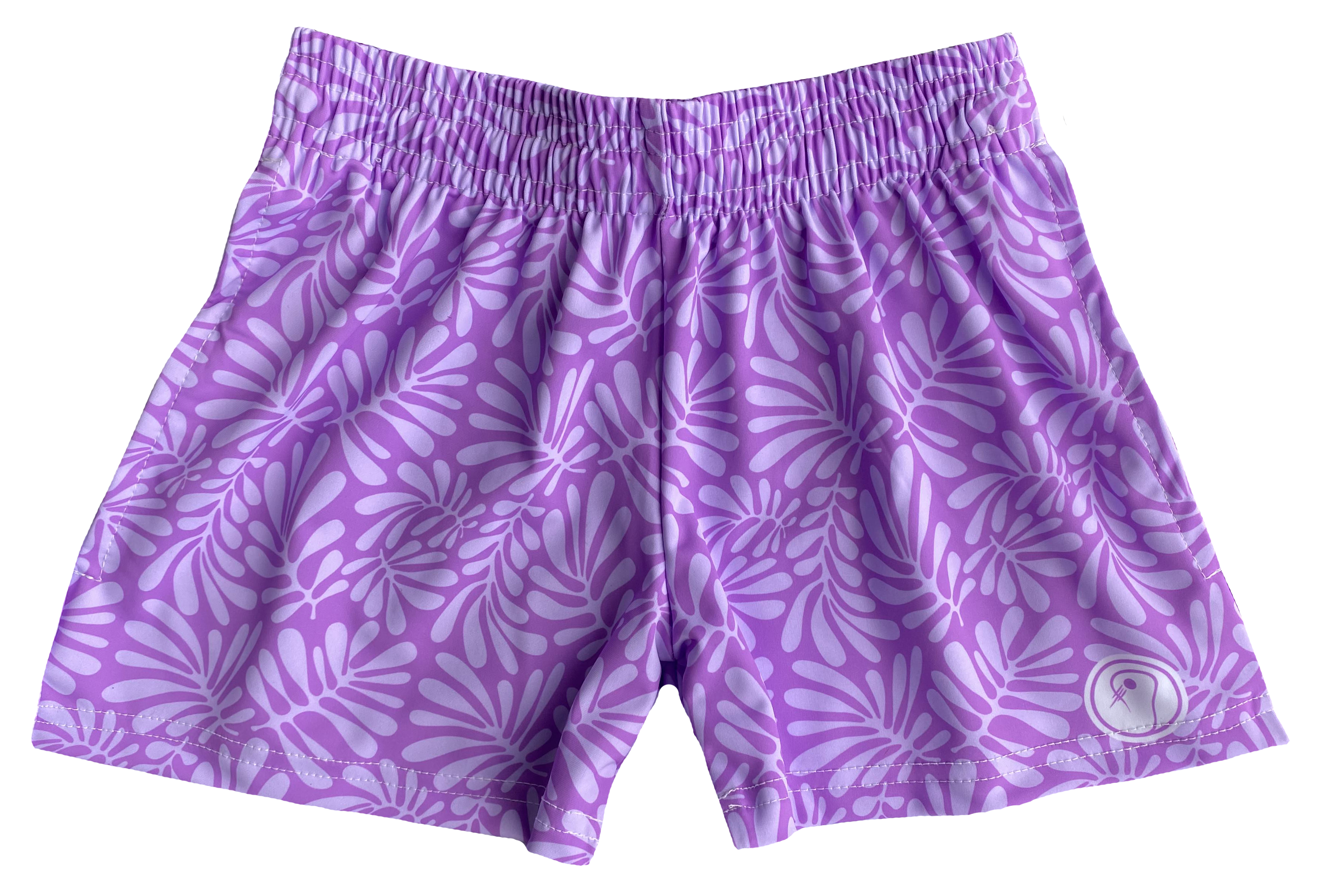 Girls Tropical Lacrosse Shorts - Purple
