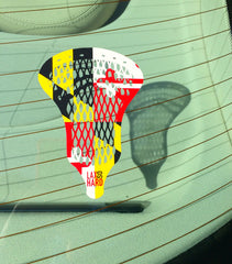 Maryland Flag Lacrosse Sticker