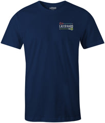 Mens Lacrosse Stick Colors T-Shirt - Navy Blue