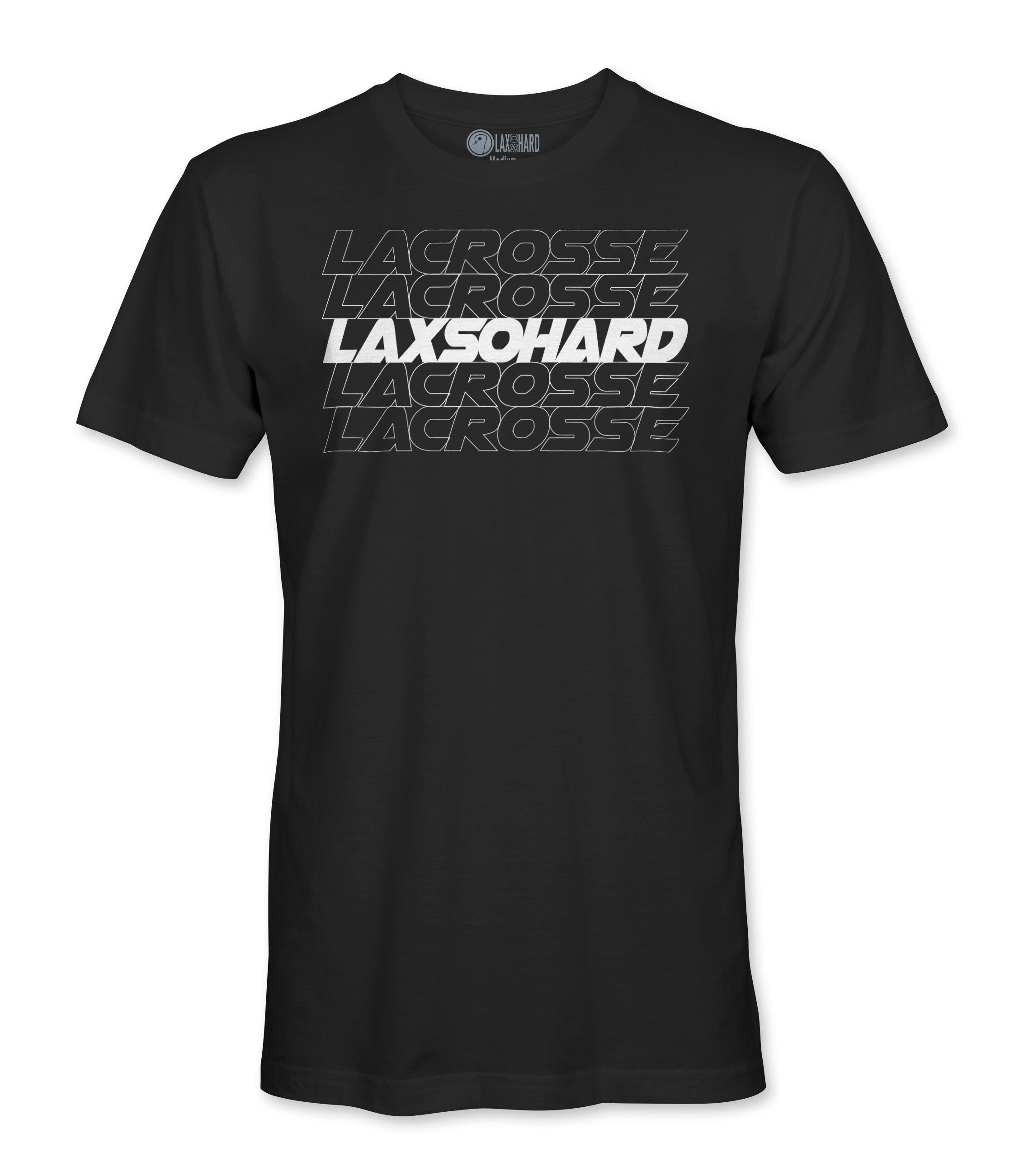 Boys LAX SO HARD Lacrosse T-Shirt - Black