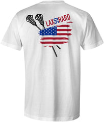 Mens American Lacrosse T-Shirt White